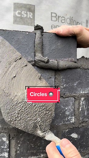 Building Circles with Brick - Satisfying Bricklaying ASMR