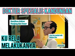 Cute cartoon animation - wikwik obstetrician doctor tells