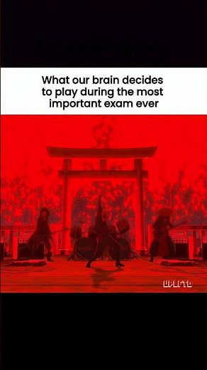 POV: your brain plays random music during the exam #anime #relatable #fypシ゚viral