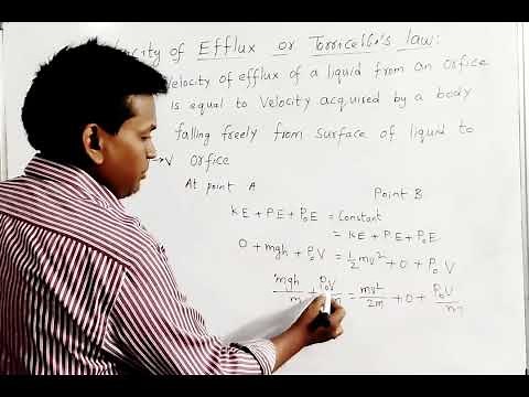 Velocity of Efflux Explained: Torricelli's Law in Action