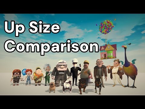 Up Character Size Comparison