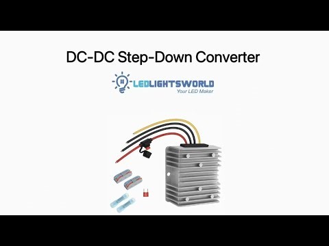 DC 24V to 12V Voltage Converter 15A – IP68 Waterproof Buck Converter Demo