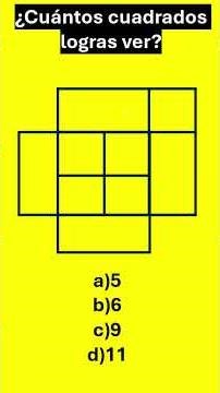 Do you only see 9 squares? 🧐 95% FAIL this visual challenge! #Shorts