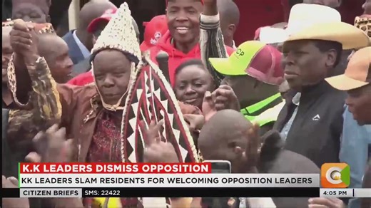 K.K leaders dismiss opposition: KK leaders slam residents for welcoming opposition leaders. Leaders accuse Gachagua of preaching divisive politics Cheruiyot: Kalenjin community is behind President Ruto #CitizenBriefs | Citizen TV Kenya