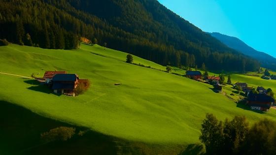 Peaceful Countryside in the Mountains