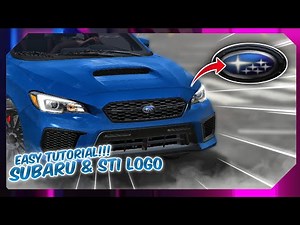 How To Make Logo Subaru And Sti Design Tutorial Car Parking Multiplayer