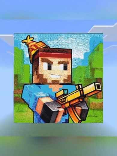 Pixel gun 3D pixelart Minecraft 🤯#pixelart #minecraft #shorts