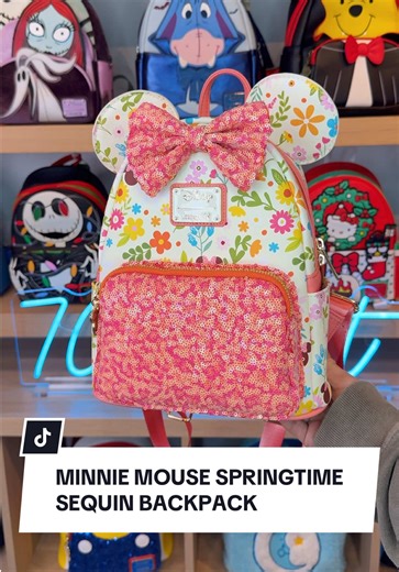 Minnie Mouse Springtime Sequins Mini Backpack Review