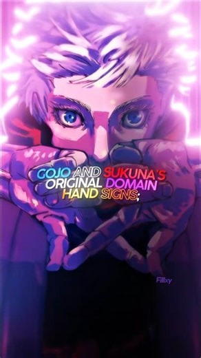 GOJO'S ORIGINAL DOMAIN HAND SIGN?!😮😱#jujutsukaisen #jujutsukaisenedit #gojo #sukuna #yujiitadori