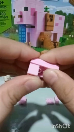 Lắp con heo trong minecraft bằng lego #lego #minecraft #tutorial #shorts #pig #toys