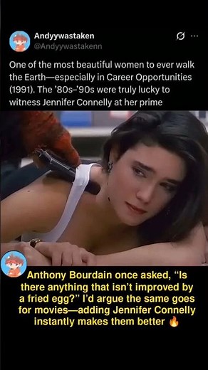 The ’80s–’90s were truly lucky to witness Jennifer Connelly at her prime