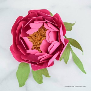 Use the Cricut Deboss Tip to Add Texture to Paper Leaves | Abbi Kirsten Collections