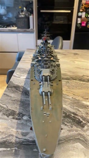 Just finished this 1/350 tamiya KMS Bismarck
