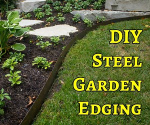 DIY Hammer-In Steel Garden Edging