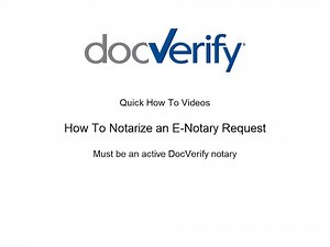 How to E-Notarize an E-Notary Request