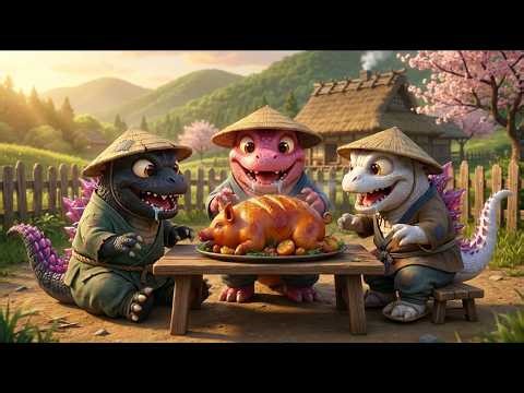 Three Godzilla Farmers Enjoy Delicious Roast Pork and Help an Elderly Cat Woman Bitten by a Snake
