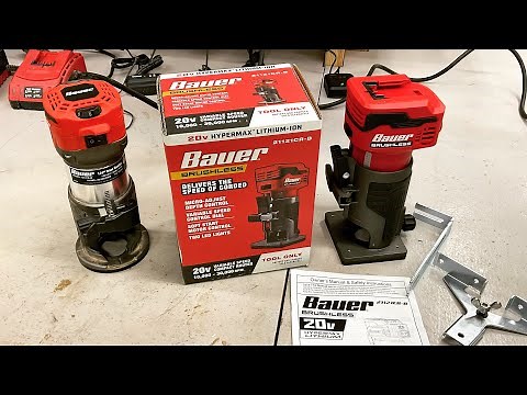 Honest Review Of The New Bauer Variable Speed Cordless Compact Router! Better Than Milwaukee?