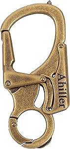 Amazon.com: Ahiller 3" Carabiner Keychain Clip, Rugged Alloy Double Lock Design - Tungsten Steel Spike - Multi Tool Caribina, Small Key Ring Clip for Camping Hiking Fishing Outdoor Survival [Brozne-1P] : Sports & Outdoors