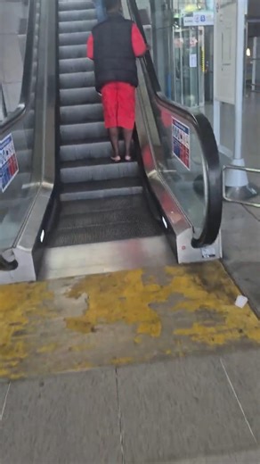 Shortest escalator on the London Underground network - Kone Escalator at Stratford Station.