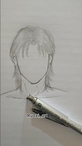 How to draw boy's hair #drawing #art #tutorial #sketch #shorts