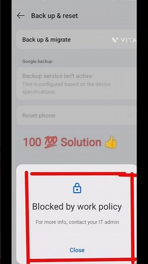 blocked by work policy, blocked by work policy kaise hataye|| Blocked by work policy 💯 Solution
