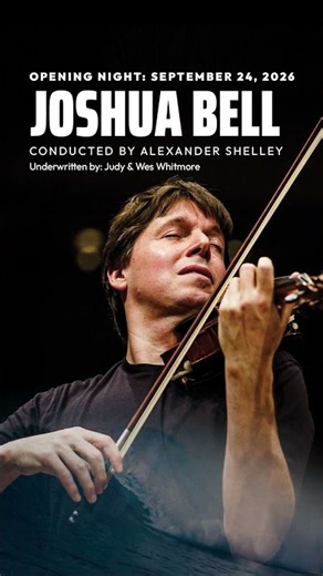 Opening Night Celebration With Joshua Bell!