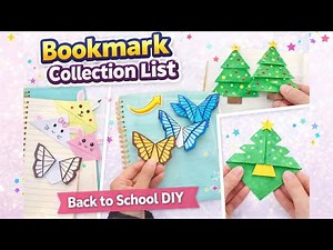 3 Easy Paper Bookmarks - Origami Bookmark Corner - How to make a Corner Bookmark #schoolsupplies
