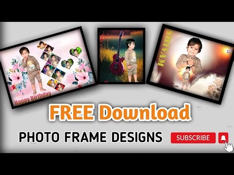 Photo collage psd free download || Creative Photo Collage PSD || Birthday Photo Frame