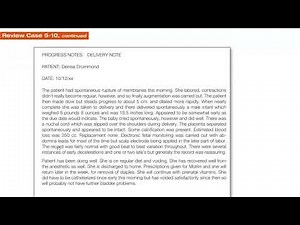 Coding Case Review Pregnancy and Delivery