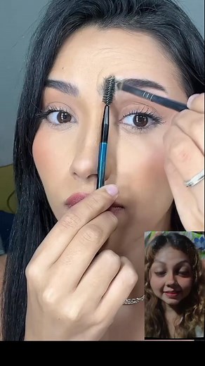 Cómo hacerte la cejas muy fácil con sombra #makeup #makeuptutorial #belleza #reelsf #reelsfacebook #fypviral | Ingrid Esther