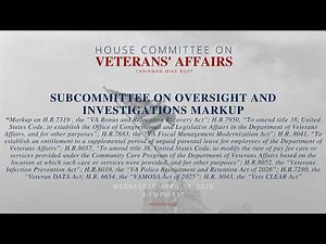 Subcommittee on Oversight and Investigations Markup