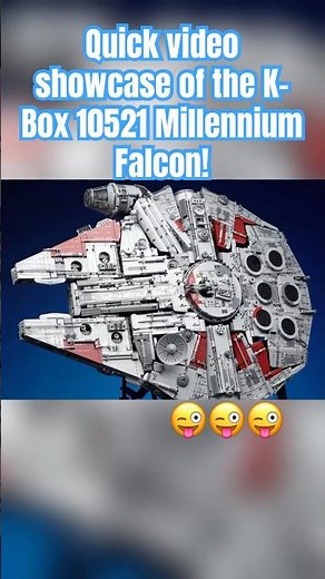 Quickly showcase the K-Box 10521 Millennium Falcon!