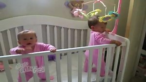 Seems like everything these twins do is identical! ;) #funny #baby #twins | Free Baby Stuff from Freebies-For-Baby.com