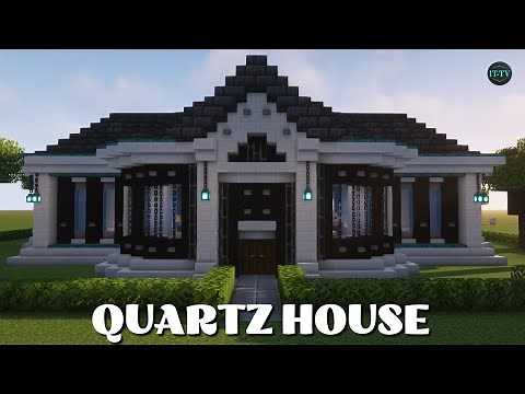 Minecraft Modern Luxury Mansion Tutorial | Elegant Quartz Build