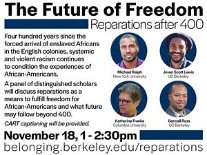 The future of freedom: Reparations after 400 years