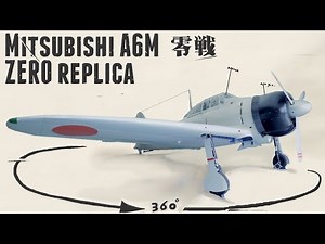 Mitsubishi A6M Zero Replica - 零式艦上戦闘機 レプリカ - Walkaround - YOKAREN Peace Memorial Museum. 予科練平和記念館