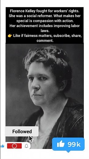 Florence Kelley fought for workers’ rights.She was a social reformer.#america #memes #humanity#usa