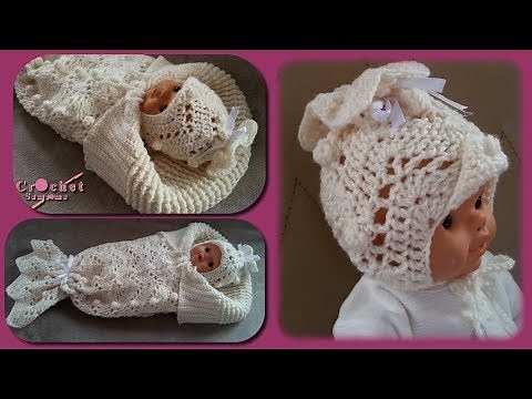 كروشيه طاقية بيبي حديث الولادة // Crochet baby hat for newborn