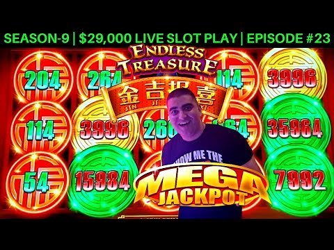 Endless Treasures Slot Machine MASSIVE HANDPAY JACKPOT | Season 9 | Episode #23