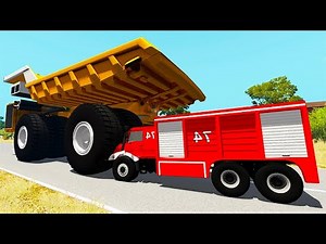 TOP 100 Heavy Belaz Car Destruction Crashes Part 2 - BeamNG Drive