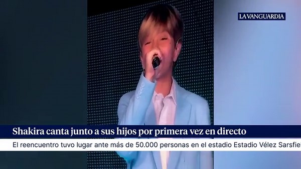 Shakira canta junto a sus hijos, Milan y Sasha, por primera vez en directo en Buenos Aires