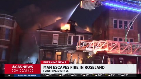 Fire sweeps through house in Chicago's Roseland neighborhood