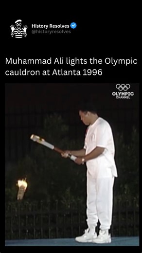 History | Ancient History | During the opening ceremony of the 1996 Atlanta Olympic Games, Muhammad Ali delivered one of the most powerful and emotional moments in... | Instagram