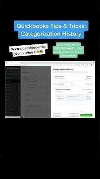 How Categorization History Works in QuickBooks Online