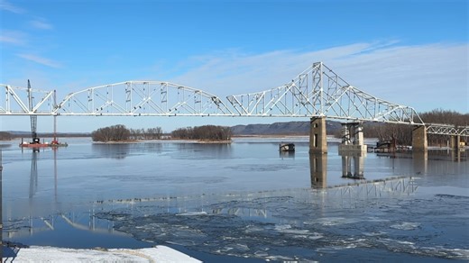 💥If You Missed The Big Boom💥We've got you covered! And listen to that authentic audio. "Fire in the hole!" Watch for more good video and photos to come today. 🚗 The car ferry resumes Monday at 5:30 a.m. as planned with updates as needed. For more information on the construction of the new Mississippi River Bridge as well as updates on the existing bridge status, go to iowadot.gov/lansingbridge Need to sign up to receive e-mail updates and view the Facebook page: Mississippi River Bridge at La
