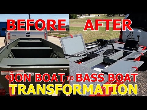 JON BOAT TO BASS BOAT FULL BUILD TIMELAPSE!!