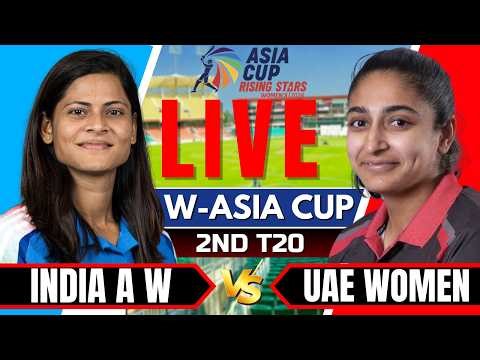 🔴Live: India Women vs UAE Women | Women's Asia Cup Rising Stars 2026 | Live cricket match today