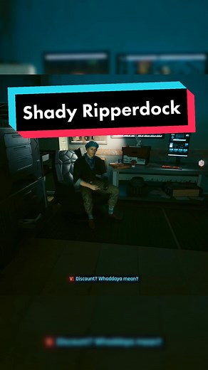 Charles Buck, a ripperdock who sells and installs cyberware received by scavengers. May or may not be used... #cyberpunk2077 #cyberpunkclips #cyberpunk2077gameplay #cyberpunk #cyberpunk2077clips #johnnysilverhand #cyberpunktips #gaming #fypgaming #foryougaming #edgerunners