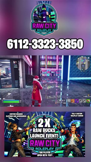 Build Your G.R.I.N.D. Level in RAW City Roleplay Your G.R.I.N.D. Level defines your status in RAW City. Earn money, own property, upgrade weapons, control businesses, and take territory. Safe zones protect beginners — outside districts reward risk. Start your rise now: play.fn.gg/island/6112-3323-3850 #RAWCity #FortniteRP #FortniteCreative #UEFN #FortniteRoleplay #OpenBeta #FortniteIsland #RPServer #FortnitePvP #CityRP #FortniteUpdate #GamingCommunity #SandboxRP #FortniteGameplay #RAWBucks