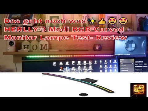 HERLLY mit 3 Modi RGB Curved Monitor Lampe Test Review